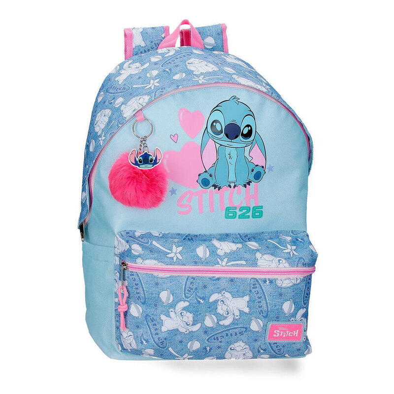 Backpack Hearts Stitch Disney 44CM Adaptable