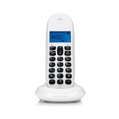 Motorola C1001CB + White Phone Wireless — image 1