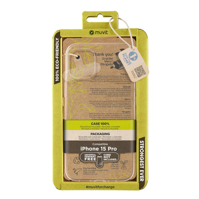 Muvit For Change Case Recycletek Compatible With Apple Iphone 15 Pro Transparent — image 1