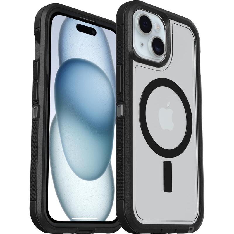 Otterbox Defender Xt Clear Iphone 16E 15 14 13 -clear Black