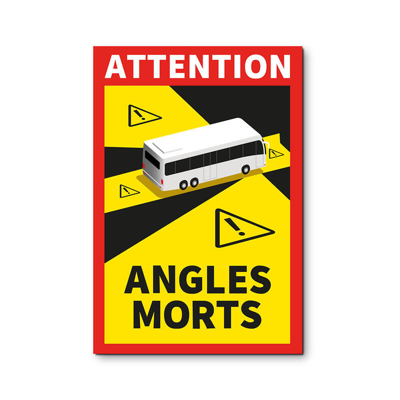 Pack 3 Adhesivos Angles Morts Autocar 17X25CM