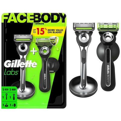 Gillette Pack 2 Cuchillas Afeitar Gillettelabs Facebody + Intimate — image 1