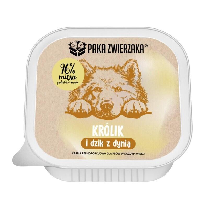 Paka Zwierzaka Rabbit And Boar With Pumpkin - Comida Húmeda Perros - 150G