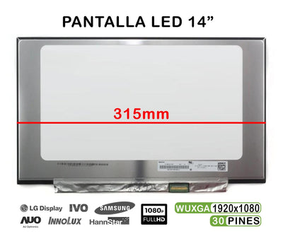 Screen LED Matte 14 Laptop NT140FHM-N47 315MM FHD 30 Pines — image 1