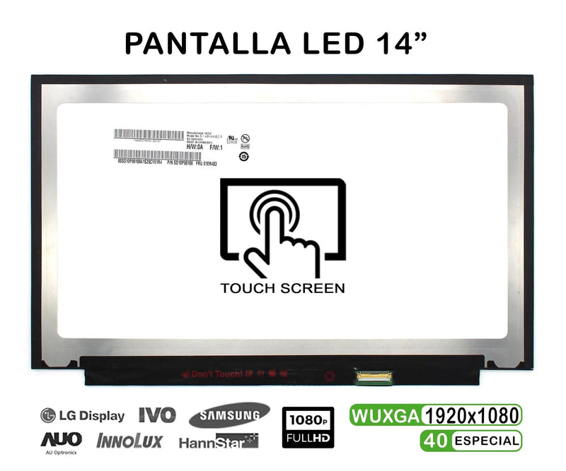 Screen LED Touchscreen 14 Laptop B140HAK02.3 HW0A FW1