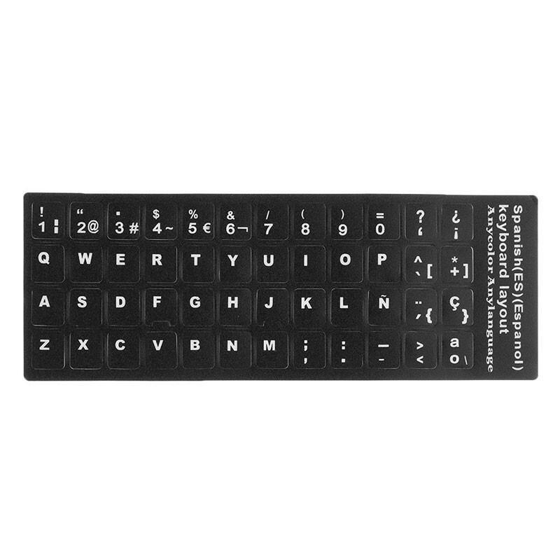 Pegatinas Keyboard Spanish Black