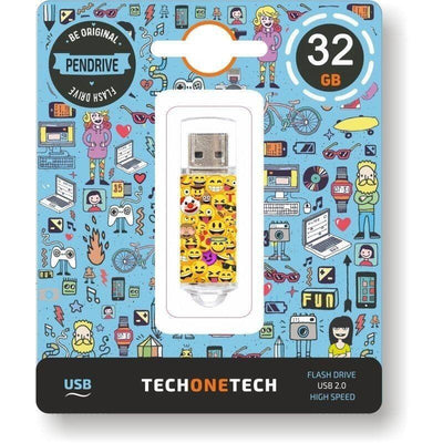 Tech One Tech USB Flash Drive 32GB Emojis USB 2.0 — image 1
