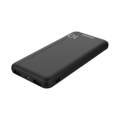 Philips Slim Powerbank 10000MAH With LED + Micro-usb Cable Black — image 1