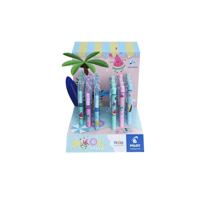 Pilot Pool Party Expositor 12 Pens Frixion Ball + 12 Pens Frixion Ball Clicker - Borrables - Recargables — image 1