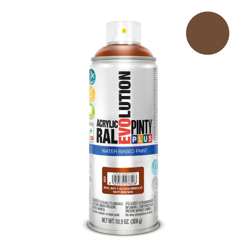 Pintura Spray Pintyplus Evolution Water-based 520CC Ral 8011 Pardo Nuez