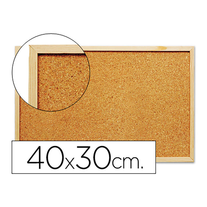Q-connect Whiteboard Corcho 40X30CM With Frame Wood