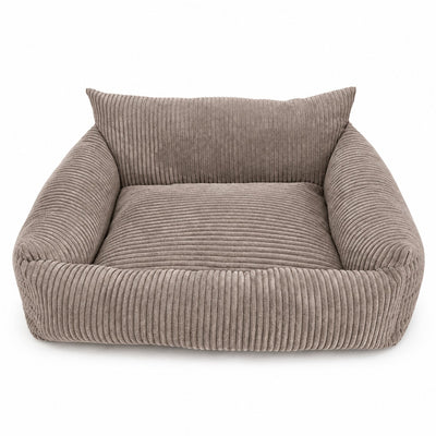 Lodie Corduroy Memory Foam Dog Sofa – Hazelnut Taupe, M