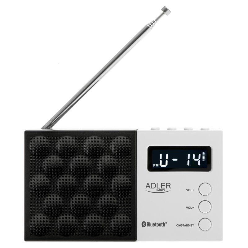 Adler Radio Ad 1908 Digital Pll Am Fm, White Black