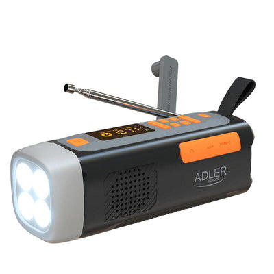 Radio Emergencia Solar + Manivela, Linterna LED 4W, Powerbank 4500MAH Ad 1920 — image 1