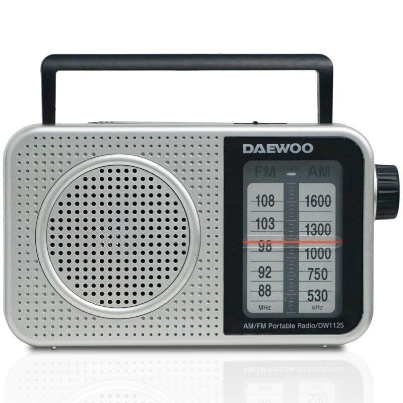 Daewoo Radio Laptop DW1125 a Batteries Grey Metalizado