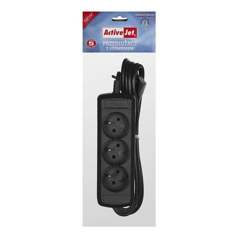 Activejet Power Strip 3GNU - 3M - C With Cable