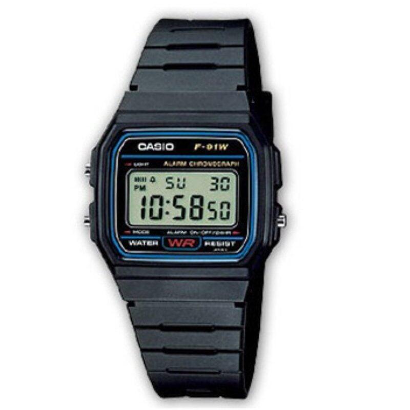 Casio Watch Digital Collection Men F-91W-1YER 38MM Black