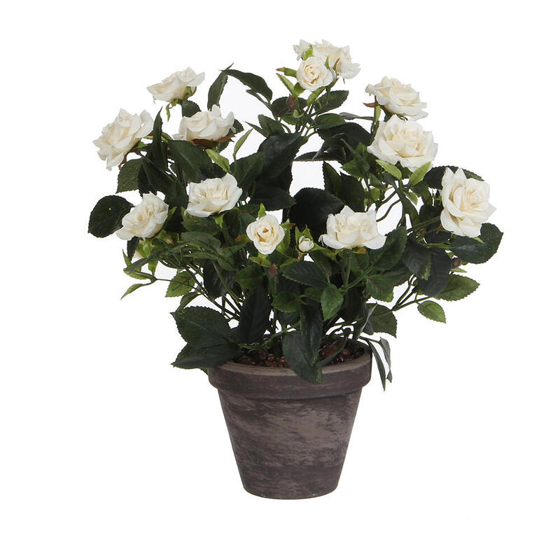Rosal Colour White Pvc With Plant Pot Grey