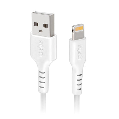 Sbs TECABLEUSBIP5389W Cable Connector Lightning 3M White — image 1