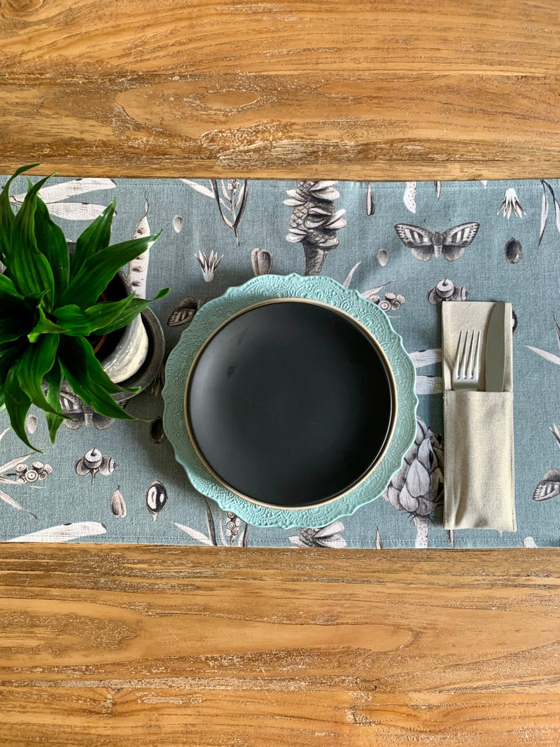 Seeds Aqua Table Runner