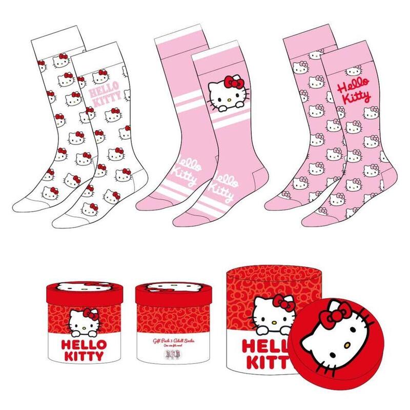 Set 3 Socks Hello Kitty Adulto