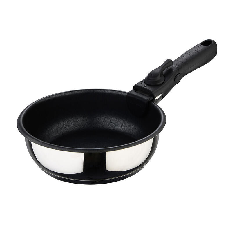 Bergner Set 3 Sartenes Steel Inoxidable Click & Cook