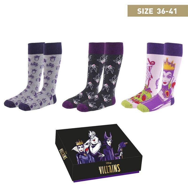 Set Of Socks Disney Villanas Size 36/41