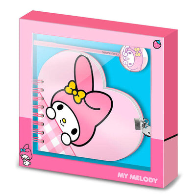 Set Diario + Pen My Melody Hello Kitty — image 1