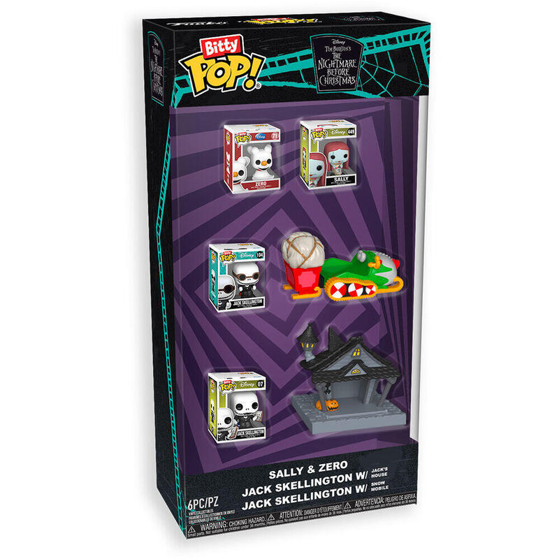 Set Figura Bitty Pop Starter Disney Pesadilla Antes Navidad