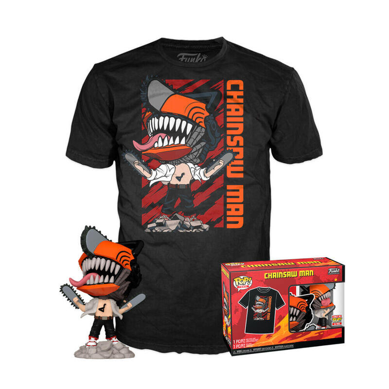 Set Figure Pop Tee Leaping Chainsaw Man Size XL