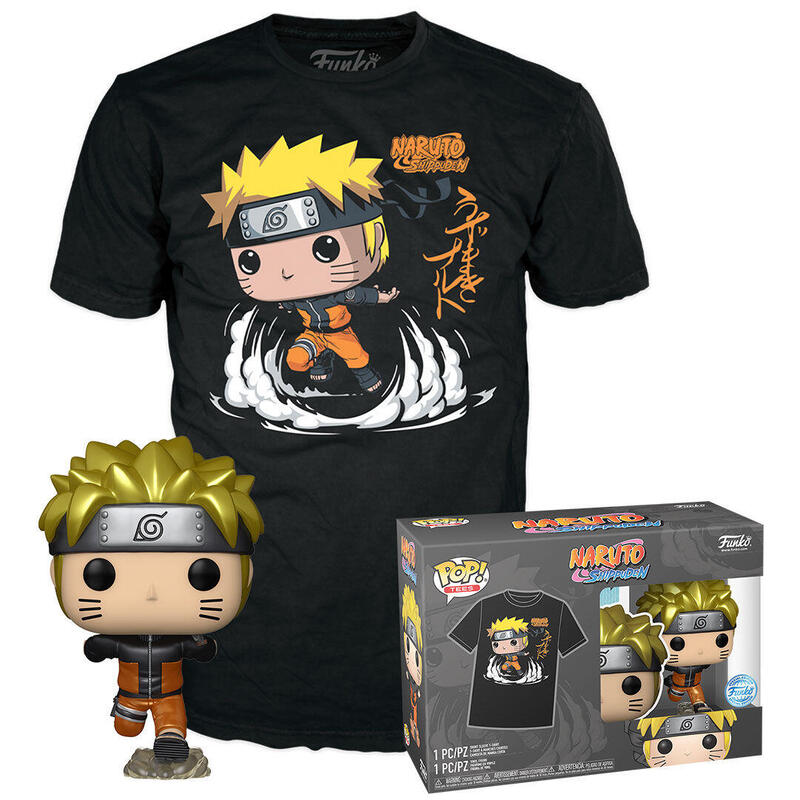 Set Figura Pop & Tee Naruto Shippuden Exclusive Tamaño L