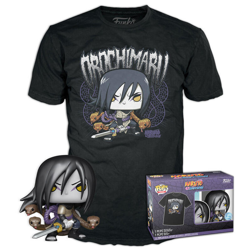 Set Figura Pop & Tee Naruto Shippuden Orochimaru Tamaño M