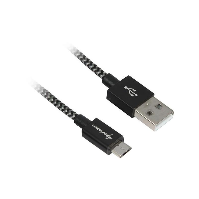 Sharkoon USB 2.0 Cable USB-A Plug Micro-usb Plug 4044951027002