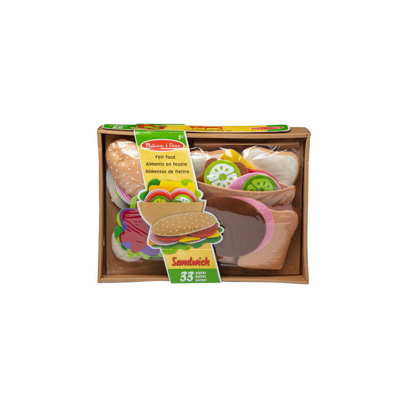 Spin Master Melissa & Doug - Set de Sándwiches, Cocina Juguete 6073543