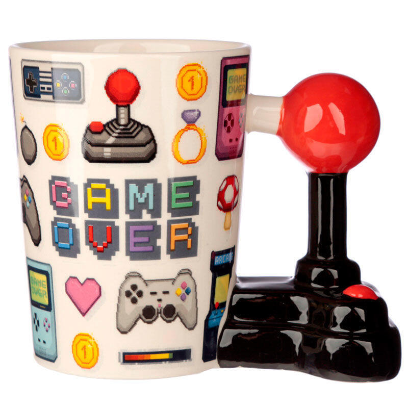 Mug Handle 3D Joystick Pixel Game Over