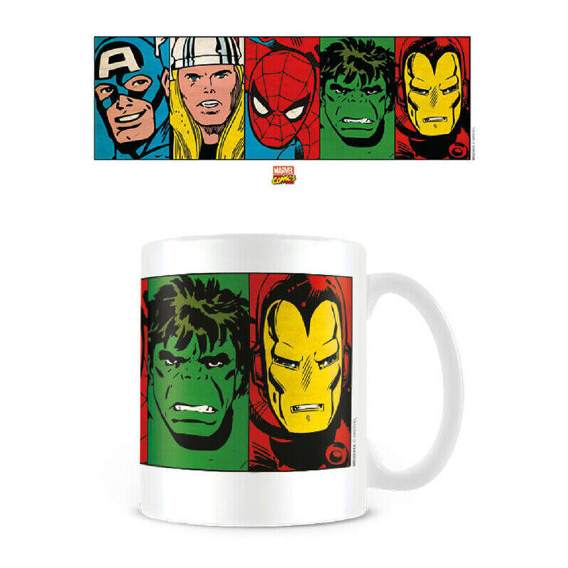 Mug Faces Vengadores Avengers Marvel