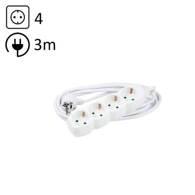 Technik Power Strip Power 4 Plugs 3,0M 16A White — image 1