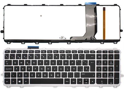Keyboard Laptop HP Envy 15-J Series Retroiluminado Frame Grey — image 1