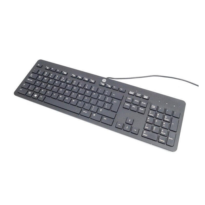 HP Keyboard Refurbished 125 Wired Keyboard TPA-L001K Spanish (QWERTY) Black With USB Cable 266C9AA 1 Year Warr