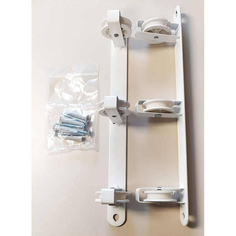 Tendedero Wall Basic C/3 Poleas White 37X5X5CM