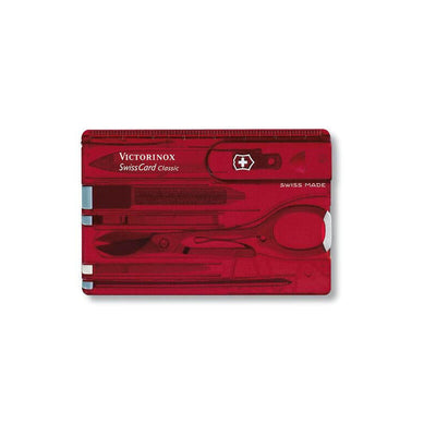 Victorinox Swisscard Classic Case Makeup And Manicure Red Transparent Abs Sintéticos — image 1