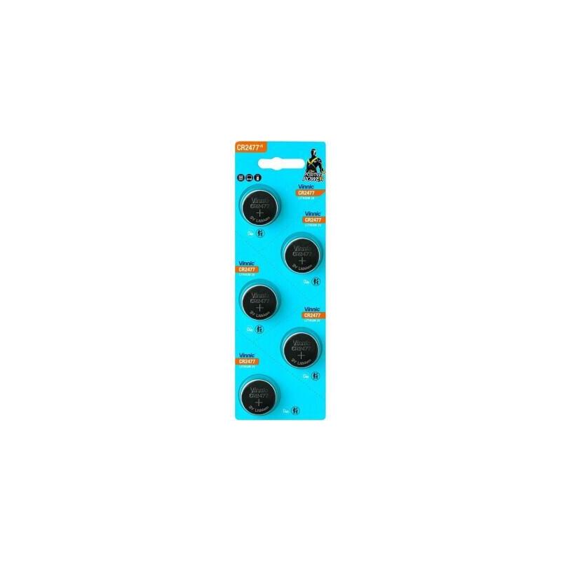 Vinnic Battery Button Litio CR2477 3V BLISTER*5