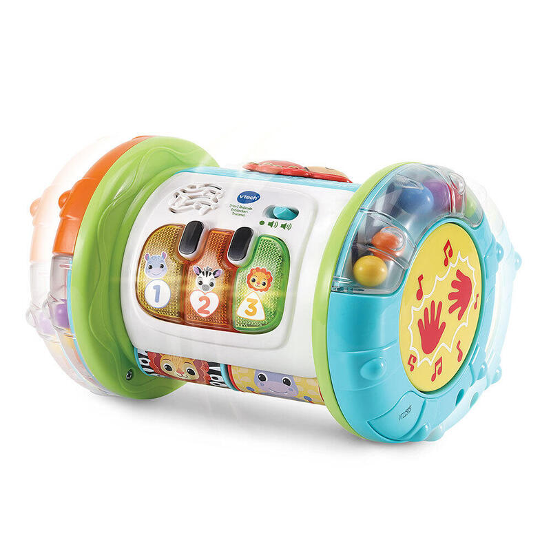 Vtech Toy Musical 3 1 Rolling Explorer Drum 80-562604