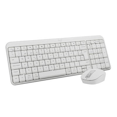 Logitech Keyboard Spanish + Mouse MK250 Bluetooth White 920-013544 — image 1